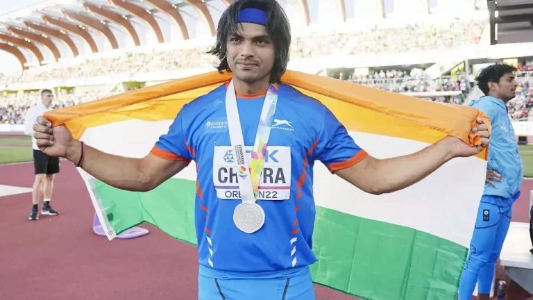 Neeraj Chopra, Silver Medallist at Paris Olympics, 2024