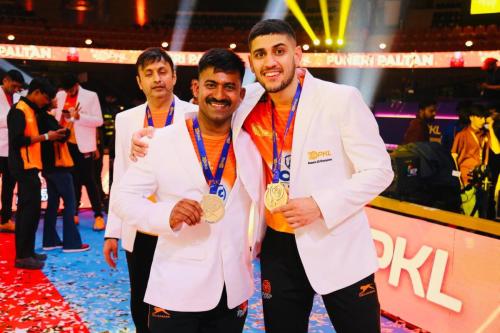 Madhusudhan Gowda Official Masseur of Puneri Paltan PKL Season X Winners