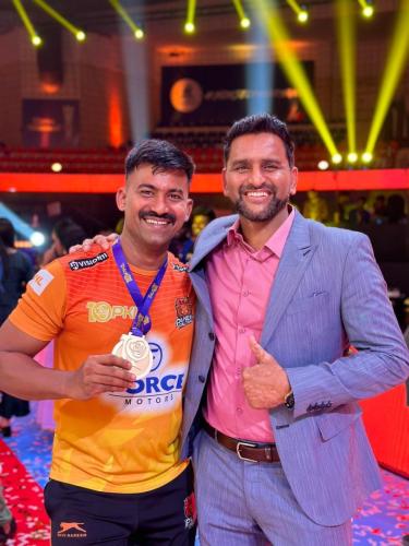 Madhusudhan Gowda Official Masseur of Puneri Paltan PKL Season X Winners